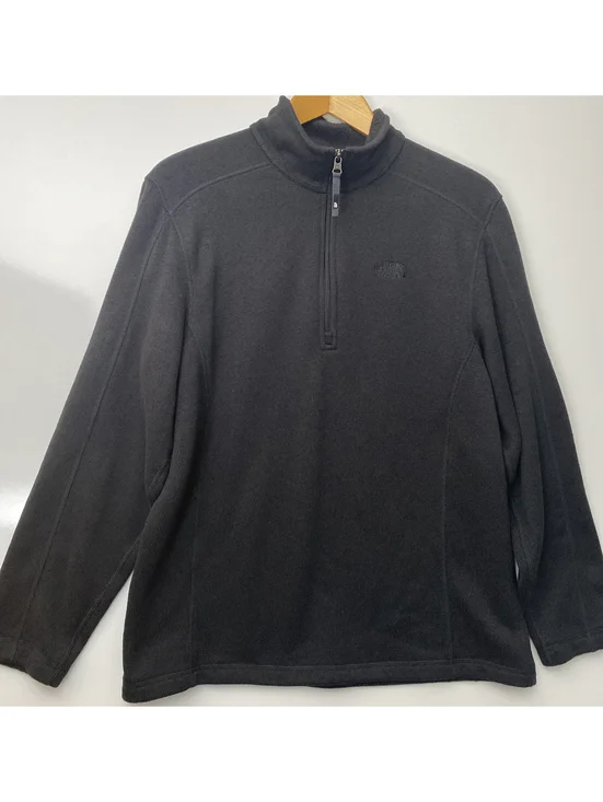 The North Face Men’s 1/4 Zip Fleece Sweater Black Pullover Jacket