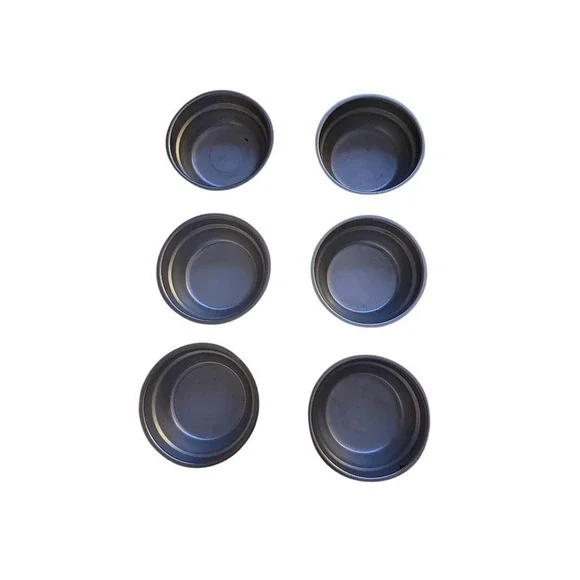 Lloyd Pans Set of 6 Round Ramekins Prep Cups Silver‎ 3.5 in Diameter stainless