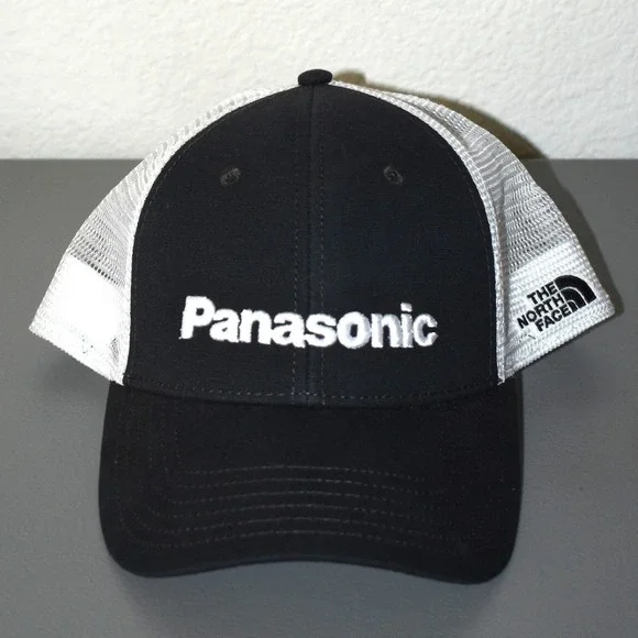 The North Face Panasonic Trucker Hat Mens Black New Mesh Snapback NF0A4VUAKN6-OS
