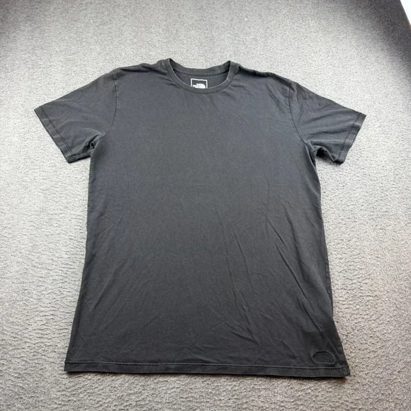 The North Face T-Shirt Men's Medium Black Cotton Lyocell Embroidered Logo Tee