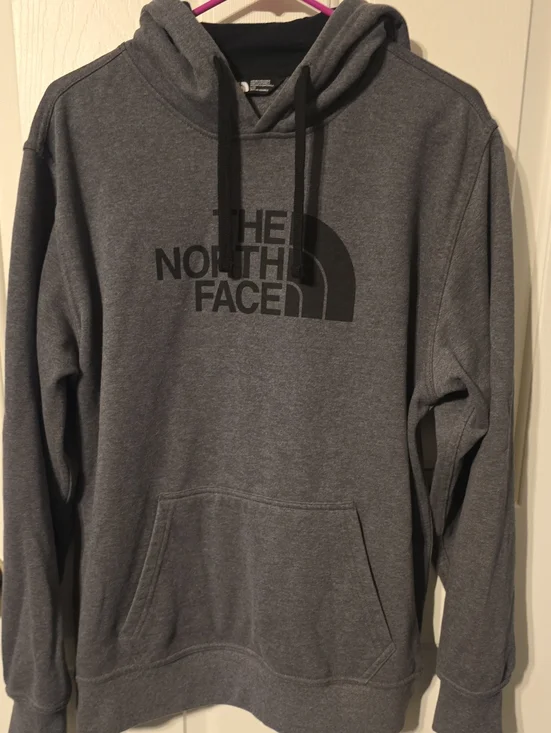 The North Face Charcoal Gray Logo Pullover Hoodie
