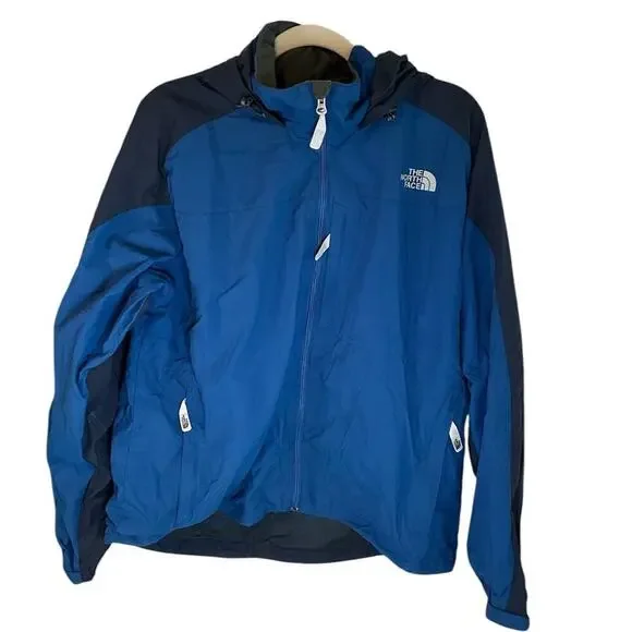 The North Face Mens LG Blue Combo Windbreaker Hydrenalite WindProof Breathable