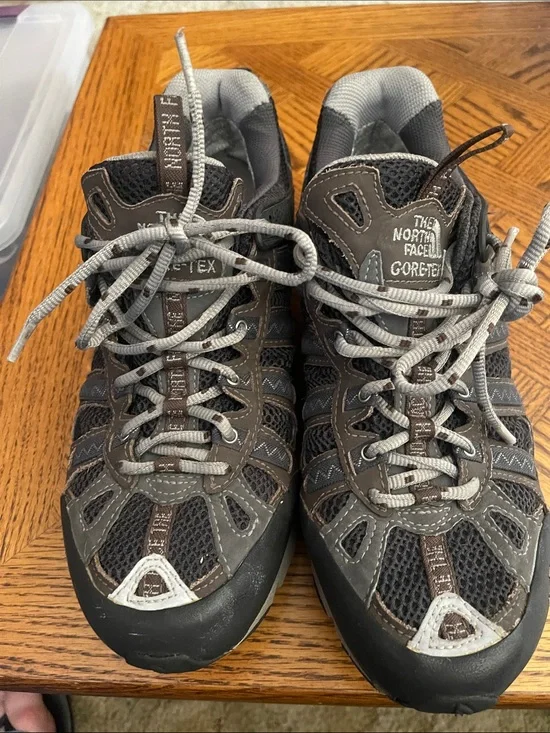 The North Face Men's Brown and Gray Gore-Tex Athletic Shoes
