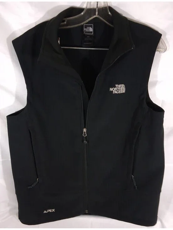 The NORTH Face APEX Black Vest Mens Size M/M Zipper 25