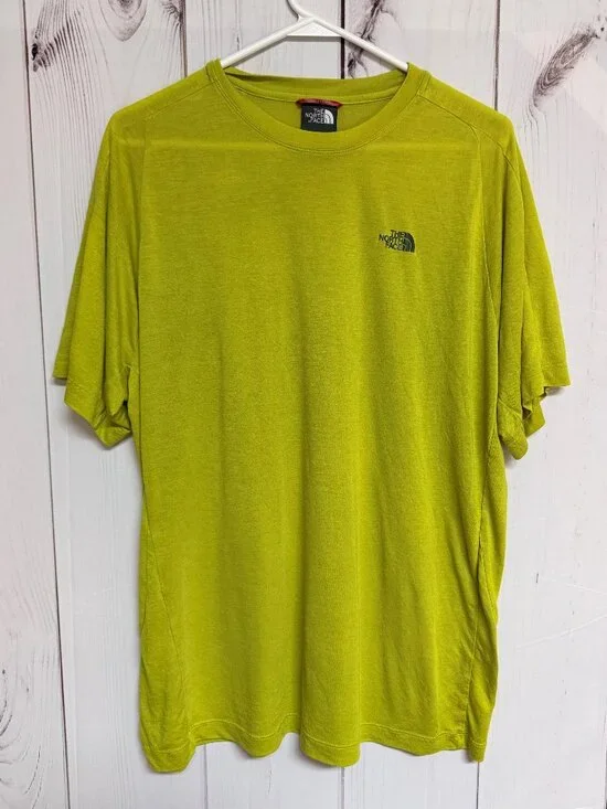 The North Face‎ Men’s Coolmax Tee XL Yellow Green Short Sleeve EUC
