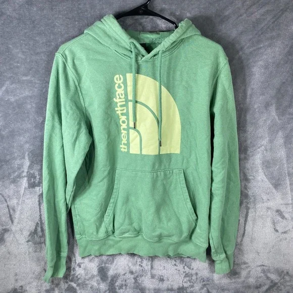 The North Face Hoodie Mens Small Fleece Pullover Sweatshirt Drawstring Half Dome