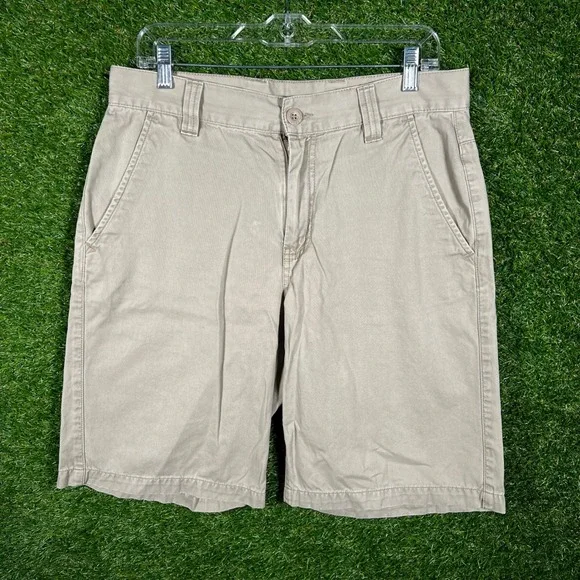 The North Face Mens Khaki Chino Shorts Size 32 Tan‎ Cotton Twill Outdoor