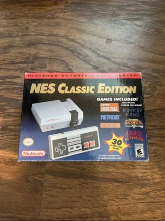 Nintendo NES Classic Edition Mini Console Box - White, Black, Red