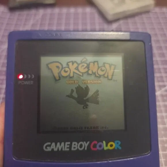 Nintendo Gameboy Color Grape Purple Handheld Console, Genuine, Clean, and Tested
