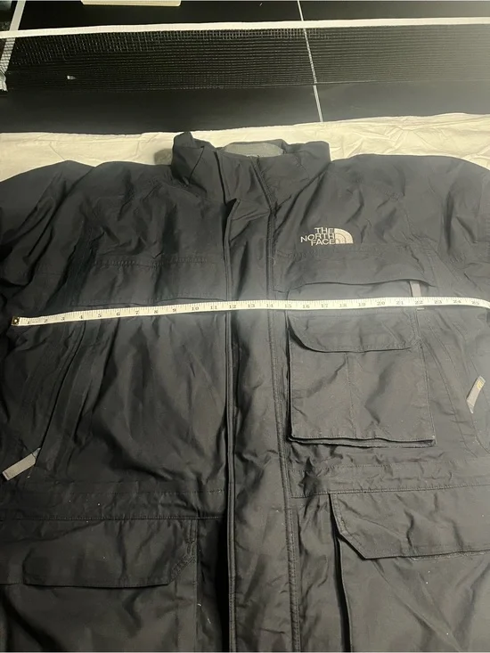 The North Face Men's Black Long Parka Coat XXL Down Insulated Full Zip McMurdo