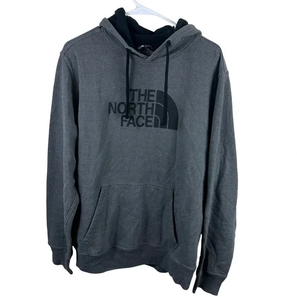 The North Face Hoodie Mens Large Grey‎ Lot of 2 Pullover Outdoor Sweatshirts