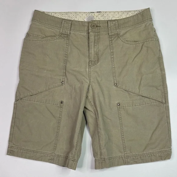Vintage The North Face Tan Multi Pocket Shorts Size 32