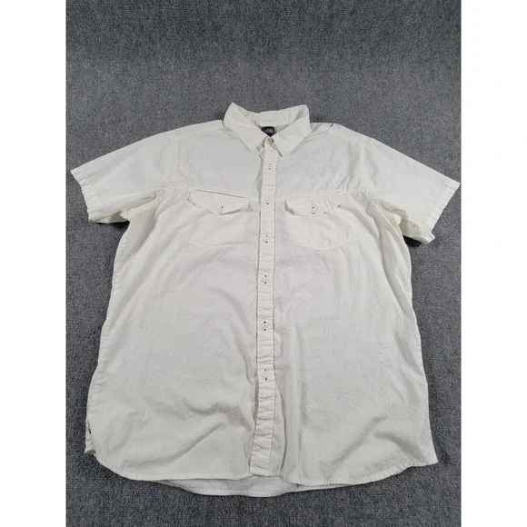 The‎ North Face Shirt Mens XL Print Graphics Button Up Outdoors Hiking Casual