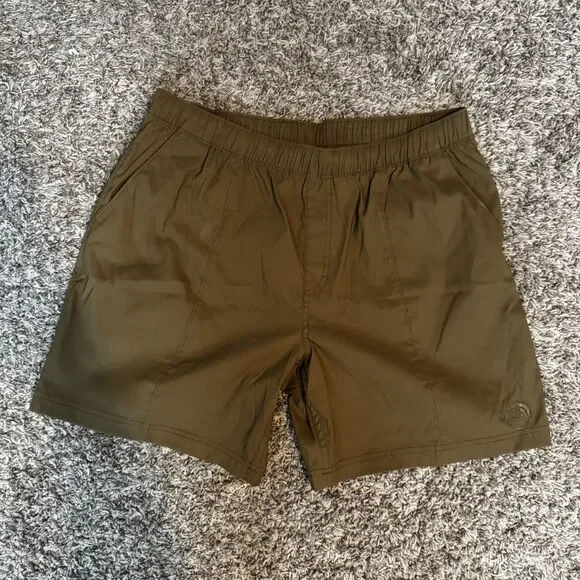 The North Face Men's Green Nylon Microfiber Athletic Shorts Drawstring L 7