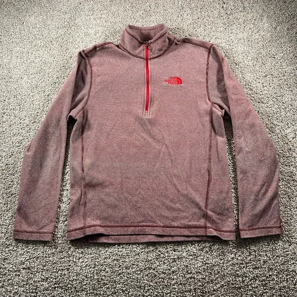 The North Face Sweater Mens Small 1/4 Zip Pullover Sport‎ Stretch Preppy Hiking