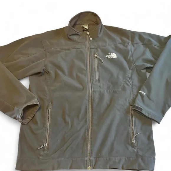 The North Face Mens Size L Apex Bionic‎ Softshell Black Jacket
