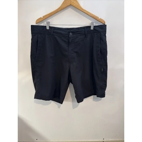 North Face FlashDry Chino Shorts Black Packable Hiking Quick Dry Travel Mens 38