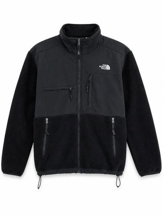 The North Face Denali Fleece Jacket Mens Large Black Polartec Zip Full A193