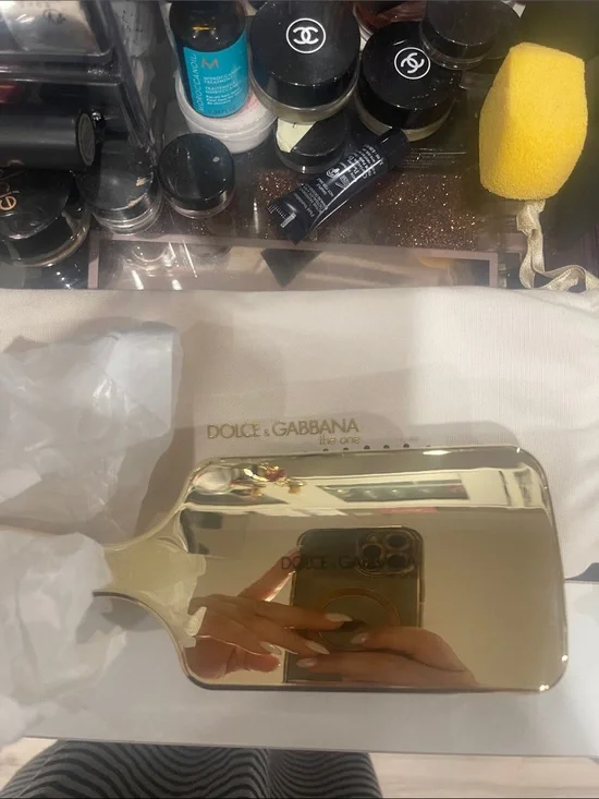 New in packaging hair brush Dolce & Gabbana Gold Rectangular Hand brush