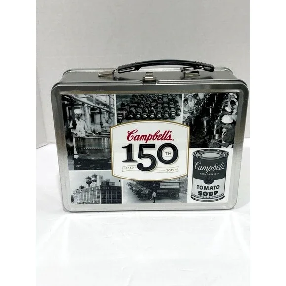 Commemorative Campbell’s Soup 150th Limited Edition Tin Lunchbox and Thermos Set
