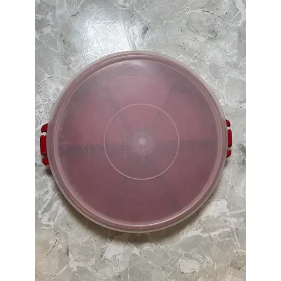Tupperware‎ Tray 6 Section 405-1 With Tupper Seal Lid 224-2 Red Millionaire Line