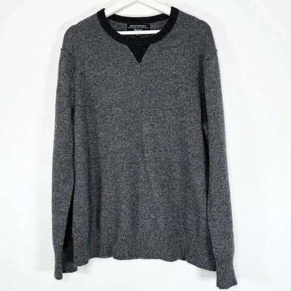 Banana Republic x Filpucci Wool Blend Charcoal Crew Neck Sweater. - US Men’s Siz