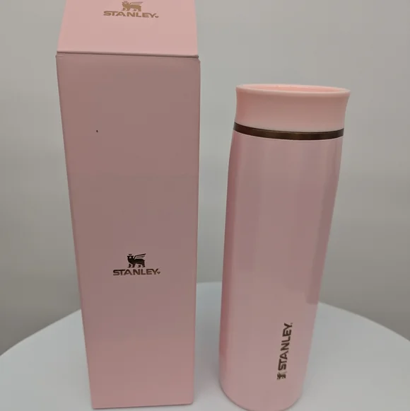 new STANLEY Transit Surround Mug cup 16oz pink velvet Gloss 5hrs hot, 25hrs iced