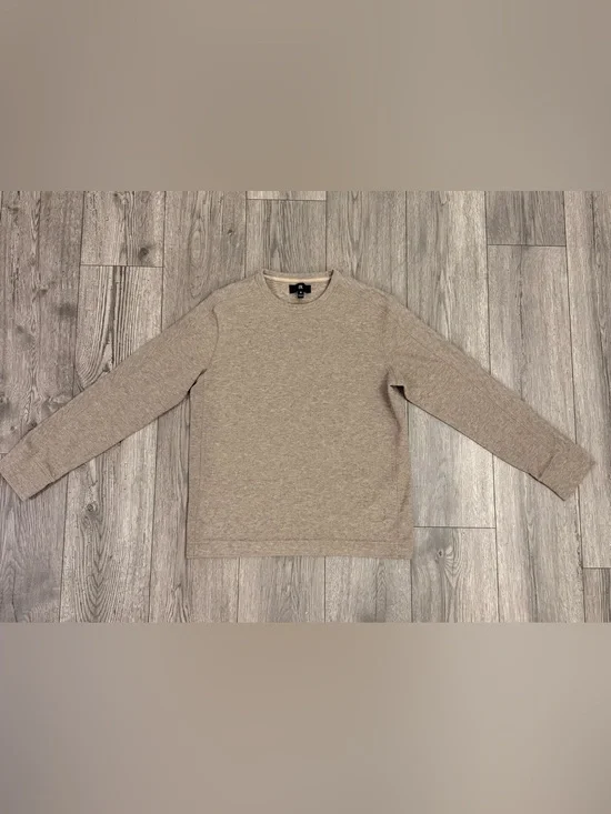 Banana Republic Tan Crew Neck Men’s Long Sleeve Pullover Sweater Size Medium
