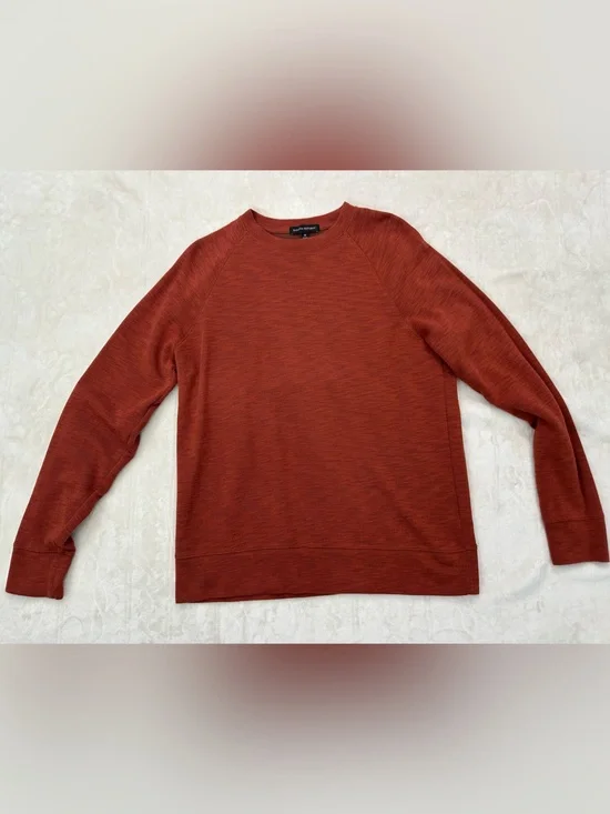 Banana Republic Men's Crewneck Sweater in Rust Red