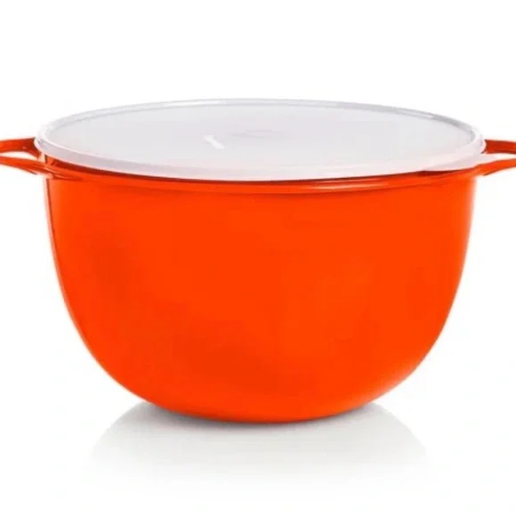 TUPPERWARE JUMBO THATSA 59 CUPS 14 LITER CAPACITY HUGE RED AIR TIGHT LEAK PROOF