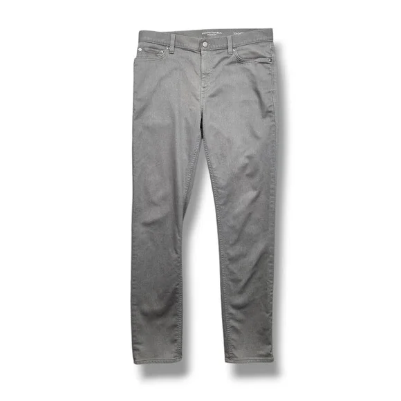 Banana Republic Traveler Pants Mens 33 x 34 Slim Fit Heathered Smoke Grey