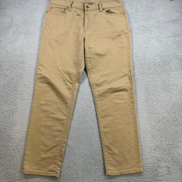 Banana Republic Travel Jean Mens‎ 34x29 Slim Fit Khaki Tan Cotton Stretch Pants