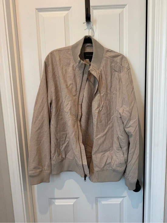 Banana Republic Beige Bomber Jacket