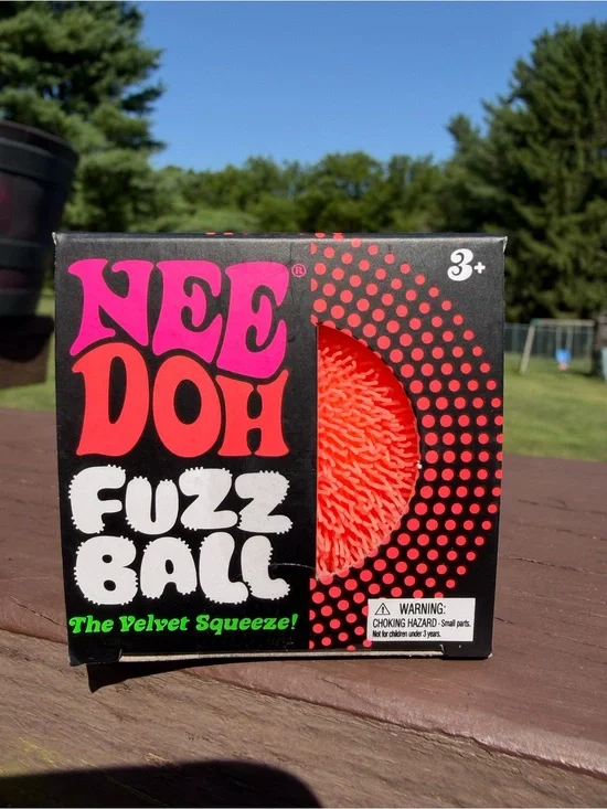 NeeDoh Fuzz Ball - Bright Neon