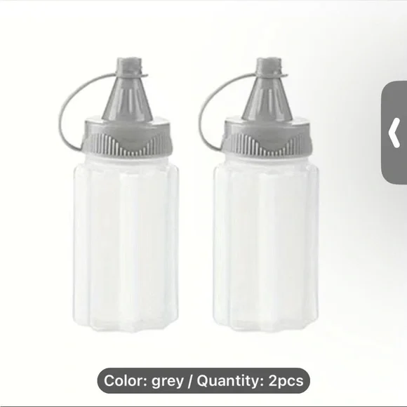 NEW Set of Two Mini Sauce Bottles