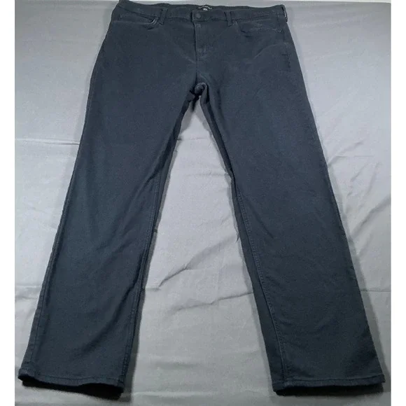 Banana Republic Traveler Pants Mens 40x32 Black Straight Leg 5-Pocket Chino