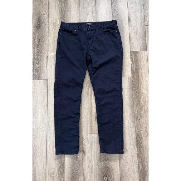Banana Republic Travel Slim Blue Straight Leg Chino Pants Mens Sz 34x30