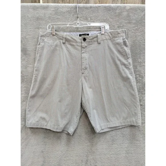 Banana Republic Pinstripe Shorts‎ Mens 38 Blue White Coastal Preppy