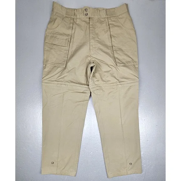 Vintage 80s Banana Republic Convertible‎ Pants Mens 40x30 Khaki Safari Outdoor