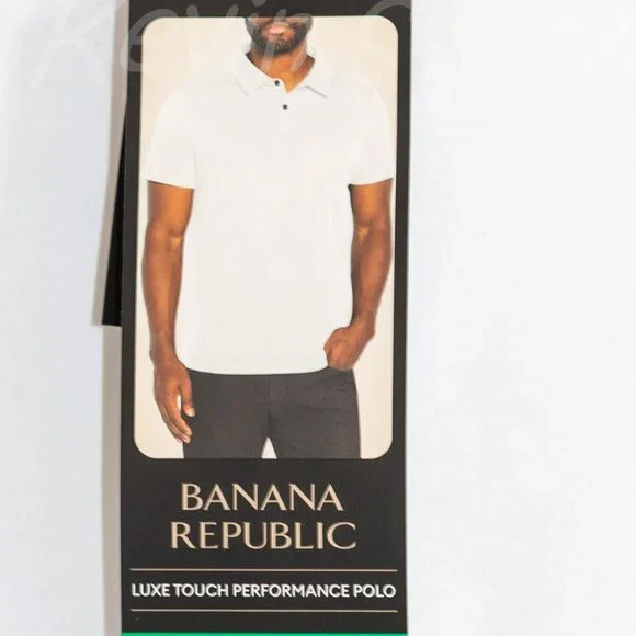 White‎ Nwt Banana Republic Men’s Luxe Polo