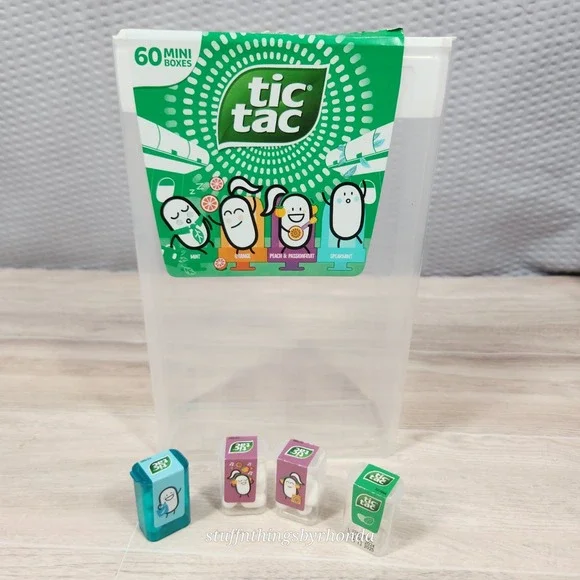 Tic‎ Tac LARGE Empty Container From Mini Box Set - See pictures