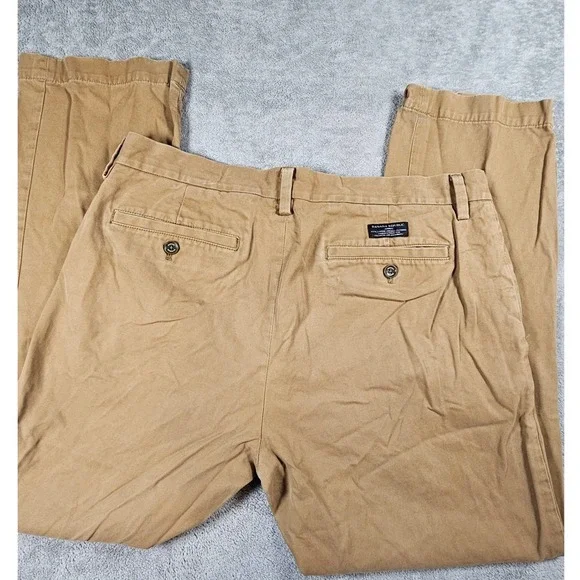 Banana Republic Emerson Chino Mens 35x30 Khaki Tan Cotton Straight Leg Pants