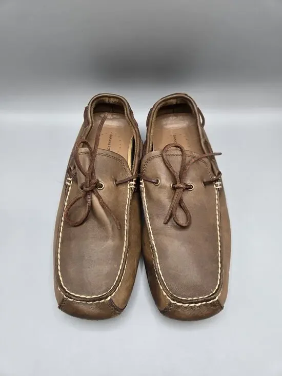 Banana Republic Brown Leather Driving Moccasins Loafers Men's Size 10