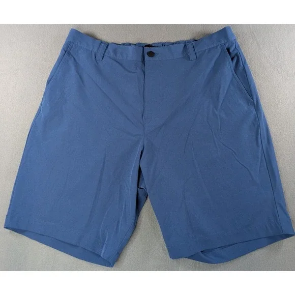 Banana‎ Republic Mens Core Temp Chino Shorts 38 Blue Solid
