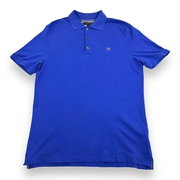 Banana Republic Polo Shirt Mens Medium‎ M Blue Cotton Short Sleeve