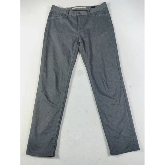 Banana Republic Travel Jean Mens 33 Gray Slim Straight Stretch Minimalist