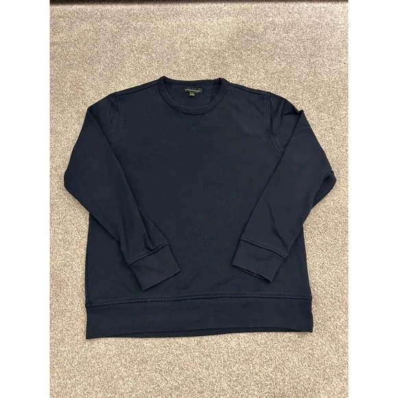 Banana Republic Sweatshirt Mens L Navy Blue Excellent Cotton Crewneck Pullover