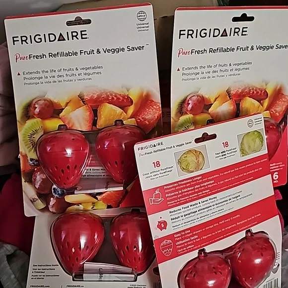 Frigidaire PureFresh Universal Fruit Veggie Refillable Produce Saver x2 New $30