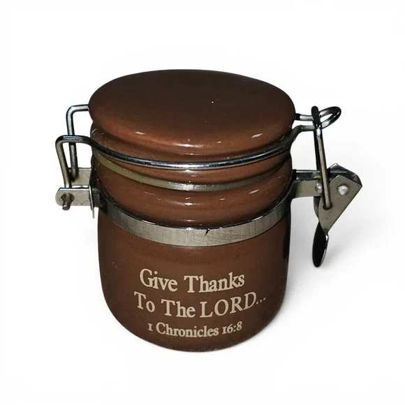 Faith Ceramic Mini Jar Unisex 2.5