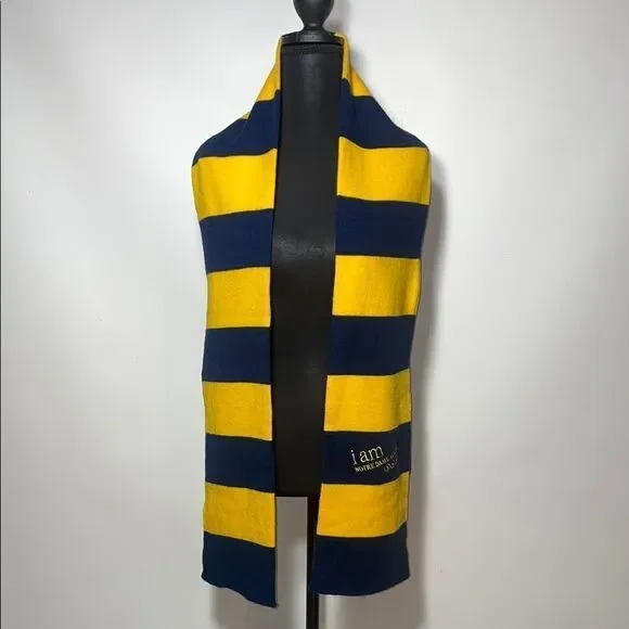 Note dame academy Yellow and Blue Striped Scarf